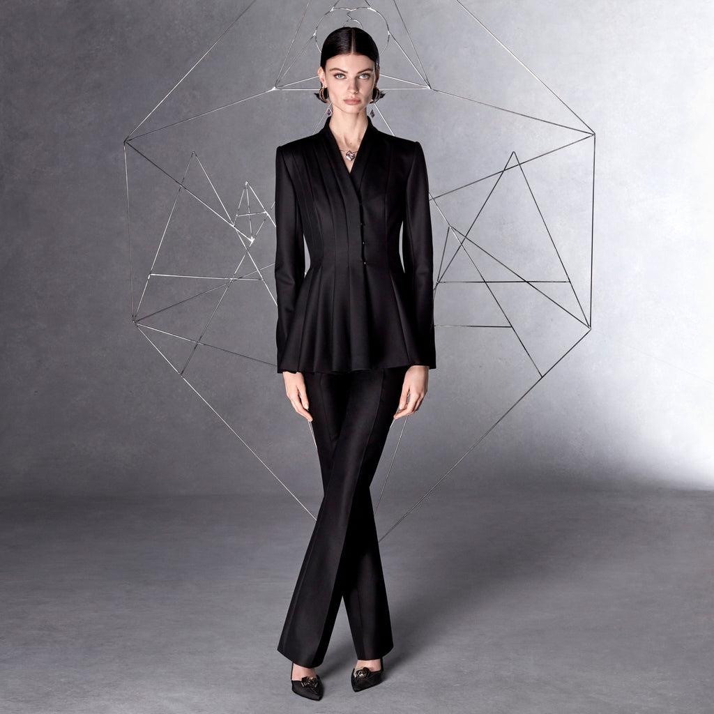 Wide-Leg Suit Trousers