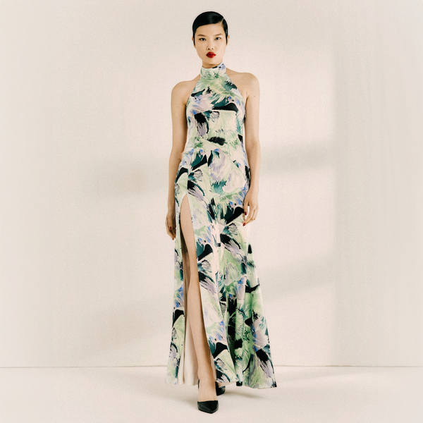 Halterneck Evening Gown