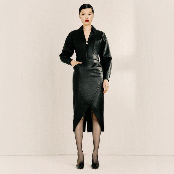 Geometric Pencil Skirt