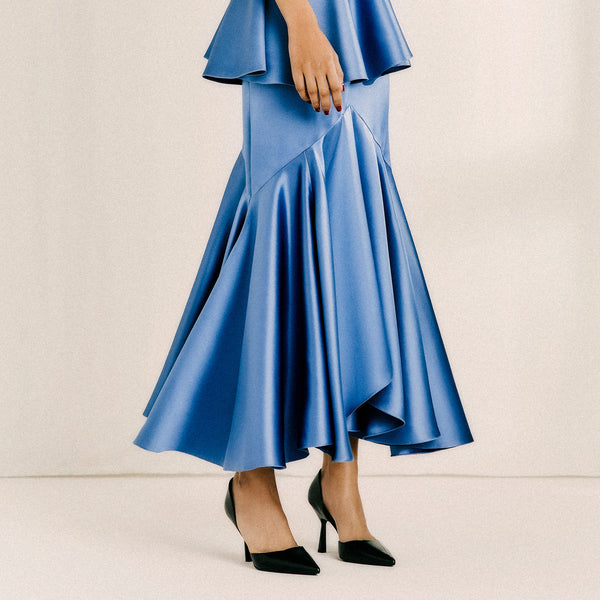 Fitted Flounce Skirt
