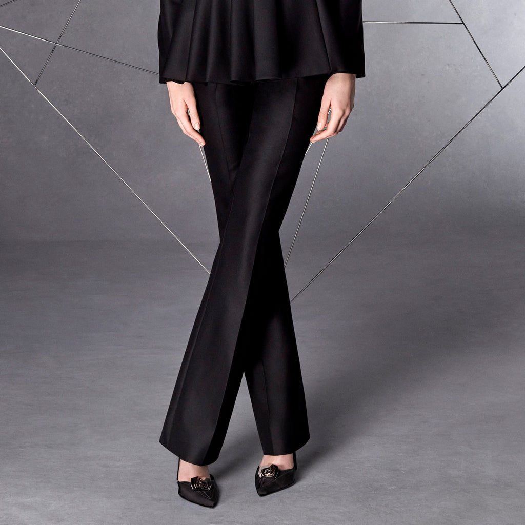 Wide-Leg Suit Trousers